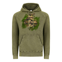 Vintage Olive camouflage glitter patch Vintage Hoodie - AdoDesignShop