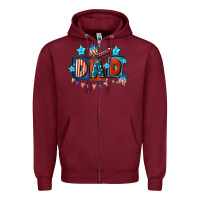 Burgundy American Dad  4th of july Zipper Hoodie - CowGirlArtShop