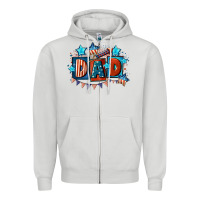 Dove Grey American Dad  4th of july Zipper Hoodie - CowGirlArtShop