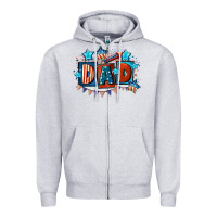 Heather Grey American Dad  4th of july Zipper Hoodie - CowGirlArtShop