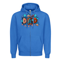 True Royal American Dad  4th of july Zipper Hoodie - CowGirlArtShop