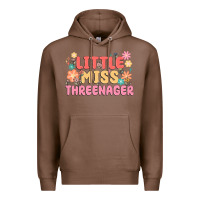 Chestnut little miss threenager Premium Hoodie - MaliasSmallBusiness