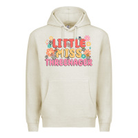 Oatmeal Heather little miss threenager Premium Hoodie - MaliasSmallBusiness