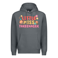 Rock little miss threenager Premium Hoodie - MaliasSmallBusiness
