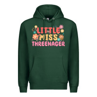 Sports Green little miss threenager Premium Hoodie - MaliasSmallBusiness
