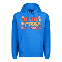 True Royal little miss threenager Premium Hoodie - MaliasSmallBusiness