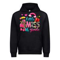 Black little miss fourth grade Urban Hoodie - NancyCooperArtShop