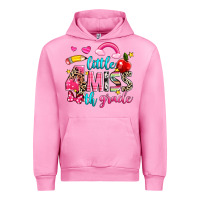 Fuchsia Pink little miss fourth grade Urban Hoodie - NancyCooperArtShop