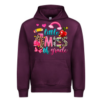 Mauve Wine little miss fourth grade Urban Hoodie - NancyCooperArtShop