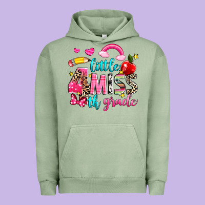 Little Miss Fourth Grade Urban Hoodie Designed By Nancycooperartshop
