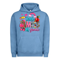 Pigment Pebble Blue little miss fourth grade Urban Hoodie - NancyCooperArtShop
