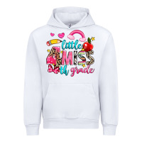 White little miss fourth grade Urban Hoodie - NancyCooperArtShop