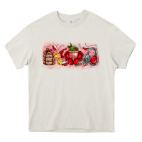 Cream Merry Christmas Heavy Core Tee - CowhideDigitalArt