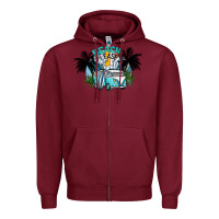 Burgundy beach please Zipper Hoodie - SublimationCraftShop