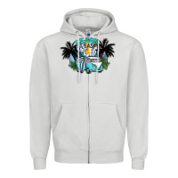 Dove Grey beach please Zipper Hoodie - SublimationCraftShop