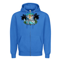 True Royal beach please Zipper Hoodie - SublimationCraftShop