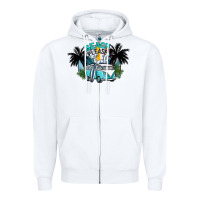 White beach please Zipper Hoodie - SublimationCraftShop