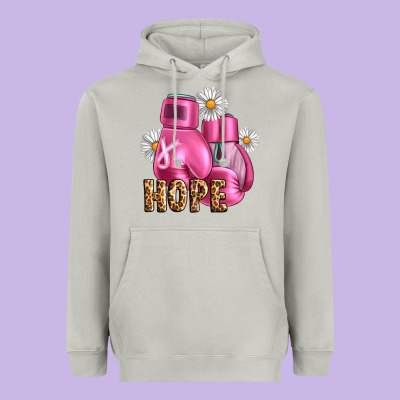 Breast Cancer Boxing Gloves Heavyweight Hoodie Designed By Artiststas