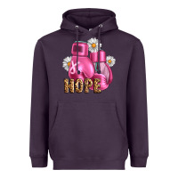 Plum Breast Cancer Boxing Gloves Heavyweight Hoodie - Artiststas