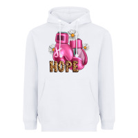 White Breast Cancer Boxing Gloves Heavyweight Hoodie - Artiststas