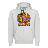 Dove Grey hippie halloween Zipper Hoodie - CowhideDigitalArt