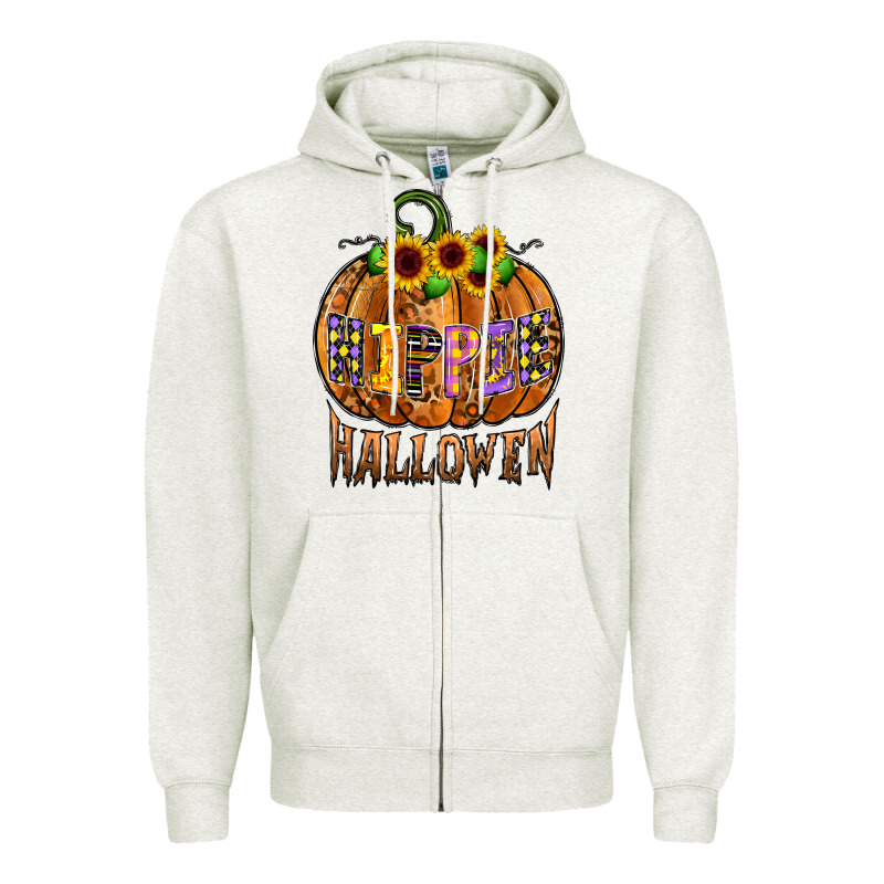Hippie Halloween Zipper Hoodie by CowhideDigitalArt | Teevron