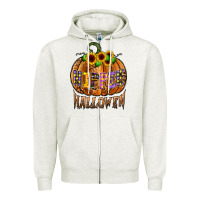 Oatmeal Heather hippie halloween Zipper Hoodie - CowhideDigitalArt