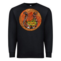 Black horseshoe circle Premium Sweatshirt - JahusDesignShop