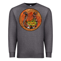 Charcoal Heather horseshoe circle Premium Sweatshirt - JahusDesignShop