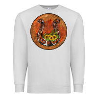 Dove Grey horseshoe circle Premium Sweatshirt - JahusDesignShop