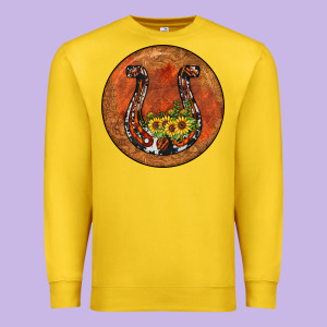 Horseshoe Circle Premium Sweatshirt Designed By Jahusdesignshop