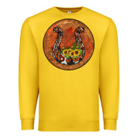 Lemon horseshoe circle Premium Sweatshirt - JahusDesignShop