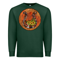 Sports Green horseshoe circle Premium Sweatshirt - JahusDesignShop