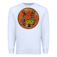 White horseshoe circle Premium Sweatshirt - JahusDesignShop