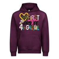 Mauve Wine my first day of 4th grade Urban Hoodie - NancyCooperArtShop