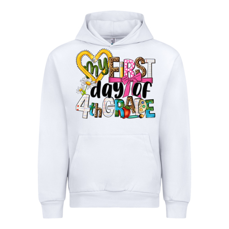 My First Day Of 4th Grade Urban Hoodie by NancyCooperArtShop | Teevron