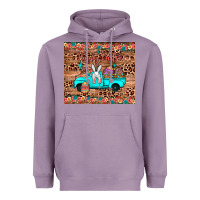 Lavender happy easter truck Heavyweight Hoodie - JahusDesignShop