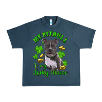 Midnight Navy st patricks day my pitbuli my lucky charm Urban Heavy Tee - RanaPortraitStore