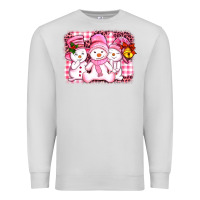 Dove Grey chillin pink   with my snowmies  ado Premium Sweatshirt - AdoDesignShop