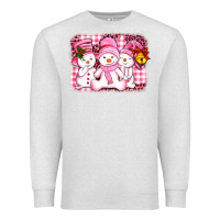 Oatmeal Heather chillin pink   with my snowmies  ado Premium Sweatshirt - AdoDesignShop