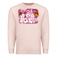 Pale Pink chillin pink   with my snowmies  ado Premium Sweatshirt - AdoDesignShop
