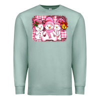 Seafoam chillin pink   with my snowmies  ado Premium Sweatshirt - AdoDesignShop