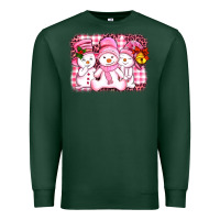 Sports Green chillin pink   with my snowmies  ado Premium Sweatshirt - AdoDesignShop