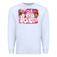 White chillin pink   with my snowmies  ado Premium Sweatshirt - AdoDesignShop