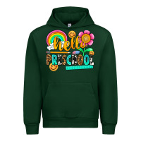 Forest Green hello preschool Urban Hoodie - NancyCooperArtShop