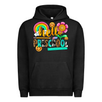 Pigment Black hello preschool Urban Hoodie - NancyCooperArtShop