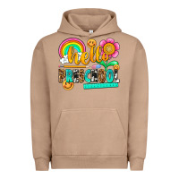 Pigment Burro hello preschool Urban Hoodie - NancyCooperArtShop