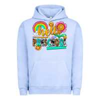 Pigment Grape Ice hello preschool Urban Hoodie - NancyCooperArtShop