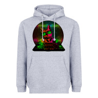 Heather Grey HOUSE CAT (Rainbow DJ Kitty) Heavyweight Hoodie - Bettercallsaul