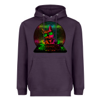 Plum HOUSE CAT (Rainbow DJ Kitty) Heavyweight Hoodie - Bettercallsaul